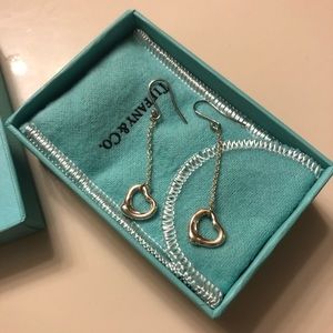 Tiffany & Co Elsa Peretti Open Heart Drop Earrings